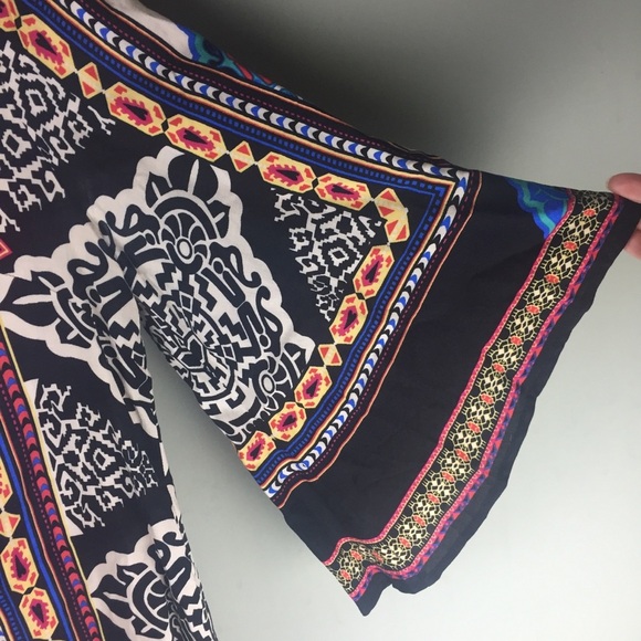 Flying Tomato Bell Sleeve Printed Shift Dress - Picture 10 of 10